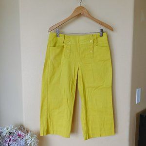 Larry Levine Yellow Capri Pants- Size 8P